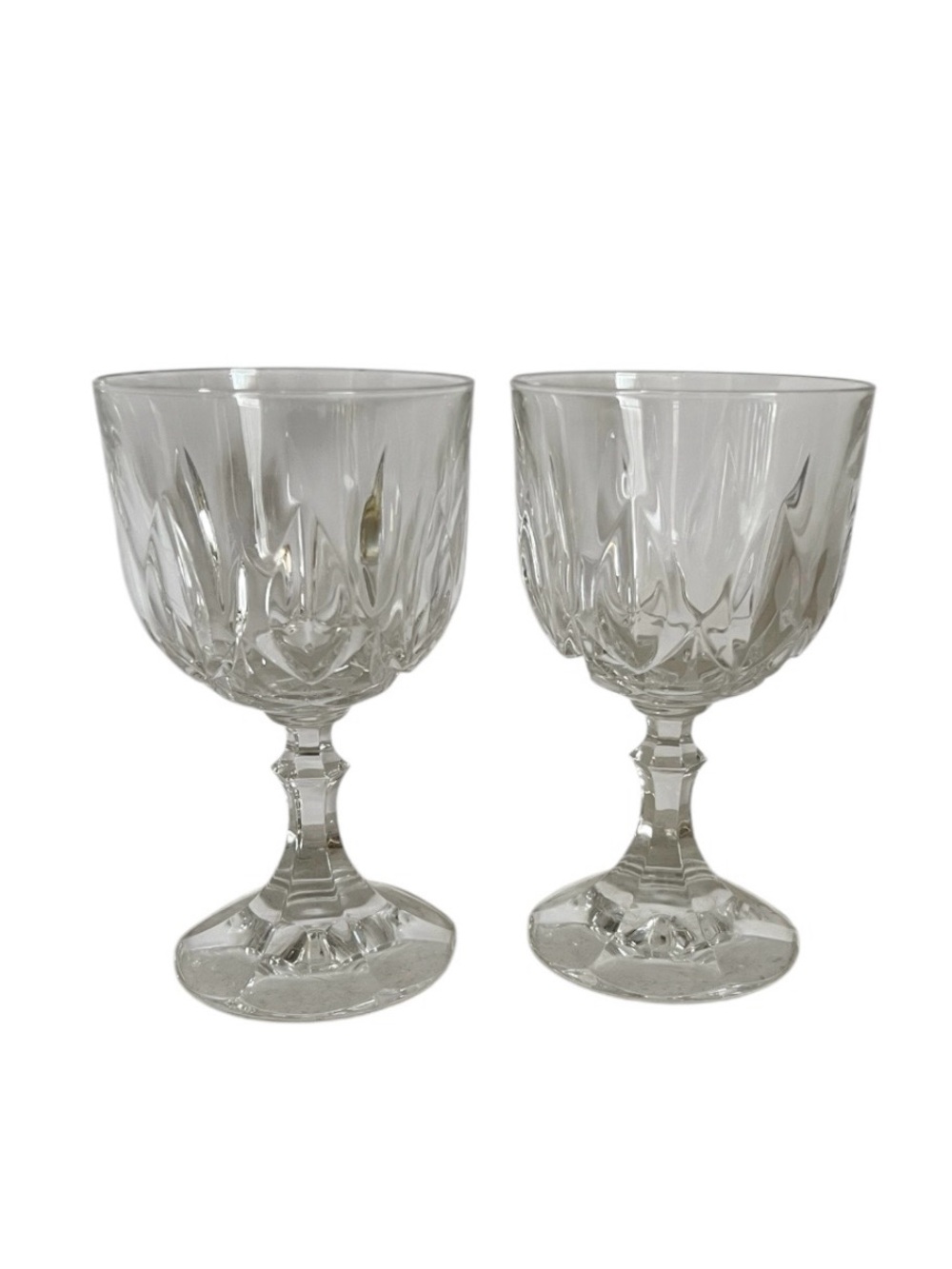 Royal Crystal Rock Ambassador Claret Wine Glass Glasses Set Of 2